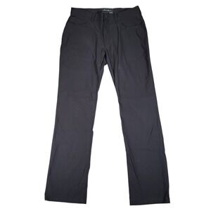 Eddie Bauer Pants Mens 36x34 (Fits 34x33) Travex Straight Black Hiking Travel